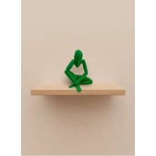 Midas Toptan Home Minimal Insan Figürü Biblo Yeşil Ev ve Ofis Dekoru