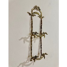 PremiumPort 2 Katlı Pirinç Dekoratif Tabaklık 47X19CM, Şık ve Kullanışlı Tasarım