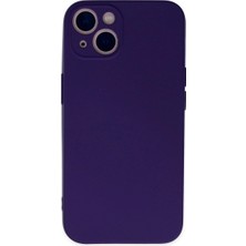 TKÇ  Iphone 13 Mini Kılıf Nano Içi Kadife Silikon - Mor