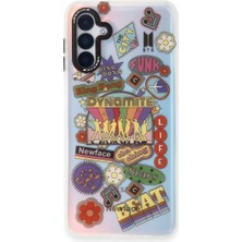 TKÇ Samsung Galaxy A04S Kılıf Estoril Desenli Kapak - Estoril - 14