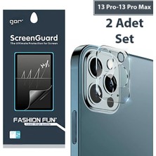 Toyigoo Gor Iphone 13 Pro 13 Pro Max 3D Tempered Cam Kamera Koruyucu 2ADET SET-(5775)