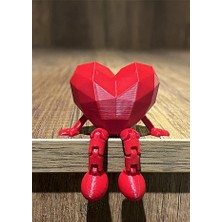 Alp in Alpes Geometrik Mini Ayaklı Kalp - Doğum Günü, Sevgililer Günü Için Masaüstü Hediyelik