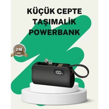 Midas Toptan Home 2000MAH Mini Powerbank Dahili Konektörlü Pd 20W