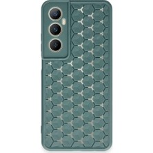 Magicool Realme C65 Kılıf Petek Silikon Kapak - Koyu Yeşil