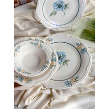 PremiumPort Şık 24 Parça 6 Kişilik Yemek Takımı Seti, Zarif ve Modern Tasarım