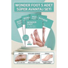 TBY Shop 5 Adet Soft Miracle Foot Peeling Pack -Ölü Derileri Soyan Ayak Çorabı Peeling Maskesi Wonder Foot