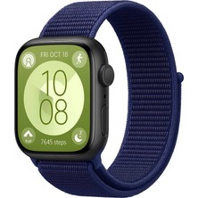 Magicool Huawei Fit 4 Hasırlı Cırtcırtlı Kordon - Lacivert-Mürdüm