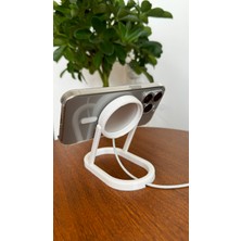 Print Zone Magsafe Uyumlu Masaüstü Şarj Standı ve Telefon Tutucu - Standby Uyumlu