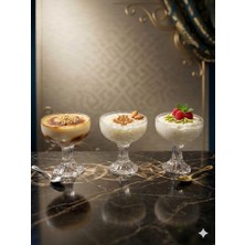 Rayan 3'lü Jourı Çok Amaçlı Sunumluk Kase-Tatlı Dondurma Çerezlik 250 ml