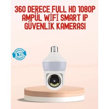 Midas Toptan Home 360° Full Hd Wi-Fi Akıllı Ampül Kamera Gece Görüşlü