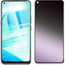 Toyigoo Oppo Realme 7 3D Full Privacy Gizlilik Tempered Cam Ekran KORUYUCU-(5775)