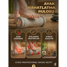 Eser Ticarett Ayak Masaj Rulosu - Dikenli Rahatlatıcı Terapi Silindiri Kan Dolaşımı Destekleyici Masaj Aleti