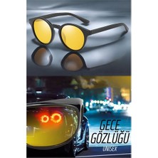 Toyigoo Turk Parlama Önleyici Gece Sürüş Görüş Gözlüğü Sis Far Işık Önleyici Anti-Fog Gözlük