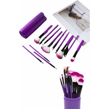 Toyigoo 12 Parça Profesyonel Makyaj Fırçası Far Fırçası Allık Fırçası Yumuşak Kıllı