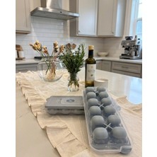Berina Home Silikon Kapaklı Buzluk - Silikon Buz Kalıbı – Kolay Çıkar & Hijyenik Saklama