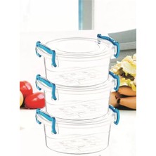 Just Cheap Store Sweet Yuvarlak Saklama Kabı 3'lü ROYALEKS-ÇNK2320