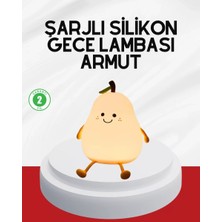 Midas Toptan Home USB Şarjlı Armut Gece Lambası Dokunmatik Renk Değişimli