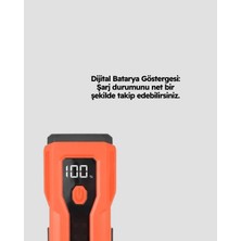 Toyigoo 5000 Mah Bataryalı Bisiklet Farı Cob Çakar Çok Fonksiyonlu