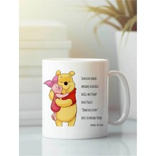 PremiumPort Sevimli Winnie The Pooh Tasarımlı Keyifli Kupa Bardak