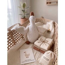 Beyaz Teddy Peluş Ördek Bebek & Çocuk Oyuncak