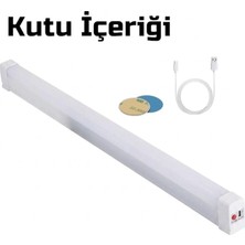 Nishev.com Evini Sev USB Şarjlı 3 Modlu Mıknatıslı Otel-Yurt-Ev-Kamp Feneri LED Şarjlı Işıldak 15 W 52 cm