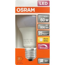 Avarson (1 Adet) Ledvance 8,8W SARI Işık (2700K) E27 Duylu (Kalın Duy) Dim Edilebilir LED Ampul