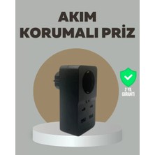 Midas Toptan Home Akıllı Akım Dengelemeli Priz 2500W 4 USB Type C Çıkışlı