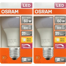 Avarson (2 Adet) Ledvance 8,8W SARI Işık (2700K) E27 Duylu (Kalın Duy) Dim Edilebilir LED Ampul