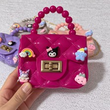 Emk Shop Kız Çocuk Süslü Şık Çanta (Hem El Hem De Omuz Çantası Olarak Kullanılabilir)(Omuz Askısı Vardır)