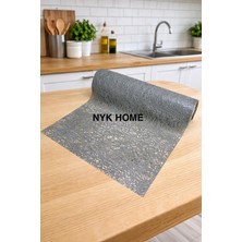 Nyk Home Raf Örtüsü Dolap Örtüsü Pvc Deliksiz Üstü Şeffaf Kaplama Dantel 1, Sınıf Malzeme