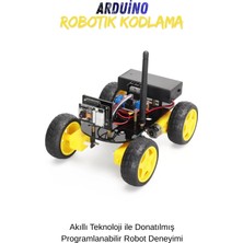 Fuchsia ESP32 Wifi Kamera Robot Araba Kiti 4WD Arduino Uyumlu Programlanabilir Stem Eğitim Seti Kodlar Dahil