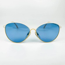 Old Space Vintage Vintage Güneş Gözlüğü – 90'lar Retro – Beyaz Metal Çerçeve, Mavi Polarize Cam