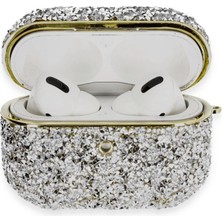 Eco Port Apple Airpods Pro 2 (2.nesil) Luz Taşlı Kılıf - Mavi