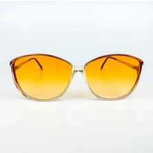 Old Space Vintage Vintage Güneş Gözlüğü – 80'ler Retro Somon Kemik & Turuncu Degrade Camlı Gözlük OSV726