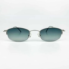 Old Space Vintage Vintage Güneş Gözlüğü – 90’lar Retro Gümüş Metal Çerçeve & Füme Yeşil Degrade Cam OSV739