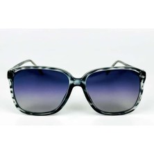 Old Space Vintage Vintage Güneş Gözlüğü - 80’ler Retro - Desenli Kemik Çerçeve, Mor Degrade Polarize Cam