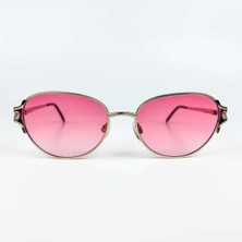 Old Space Vintage Vintage Güneş Gözlüğü – 1980’LER Retro Gold Metal Çerçeve & Pembe Degrade Camlı Gözlük OSV673