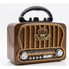 Everton RT-826M  Bluetooth-Usb-Sd-Fm Şarjlı  Nostaljik Radyo El Fenerli