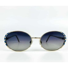 Old Space Vintage Vintage Güneş Gözlüğü – 1980 Retro Gold Metal Çerçeve & Füme Degrade Camlı Gözlük OSV679