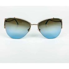 Old Space Vintage Vintage Güneş Gözlüğü – 70’ler Retro Gold Metal Çerçeve & Mavi Degrade Camlı Gözlük OSV708
