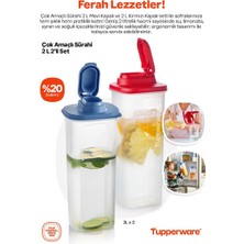 Tupperware 2li Çok Amaçlı Sürahi 2 L Kapasite Ergonomik Tasarım ile Sızdırmaz Kullanım