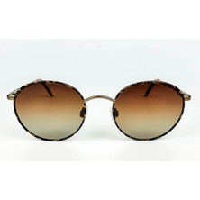 Old Space Vintage Vintage Güneş Gözlüğü – 90’lar Retro – Kahverengi Metal Çerçeve, Kahverengi Degrade Polarize Cam