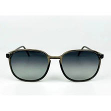 Old Space Vintage Vintage Güneş Gözlüğü – 80’ler Retro – Kemik Çerçeve, Füme Yeşil Degrade Polarize Cam