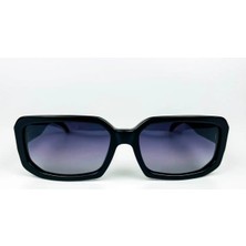 Old Space Vintage Vintage Güneş Gözlüğü – 90'lar Retro – Siyah Kemik Çerçeve, Füme Degrade Polarize Cam