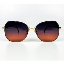Old Space Vintage Vintage Güneş Gözlüğü – 80’ler Retro – Gold Metal Çerçeve, Degrade Polarize Cam