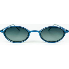 Old Space Vintage Vintage Güneş Gözlüğü – 90’lar Retro – Mavi Metal Çerçeve, Yeşil Degrade Polarize Cam