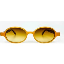 Old Space Vintage Vintage Güneş Gözlüğü – 2000’LER Retro – Kemik Çerçeve, Kahverengi Degrade Cam