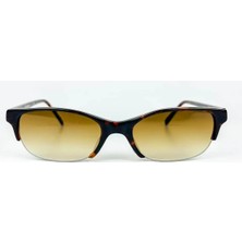 Old Space Vintage Vintage Güneş Gözlüğü – 90'lar Retro – Kahverengi Kemik Çerçeve, Kahverengi Degrade Cam