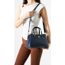 Rky Serenity Şık ve Modern Tasarım Kadın Suni Deri Gold Detaylı Omuz Çantası