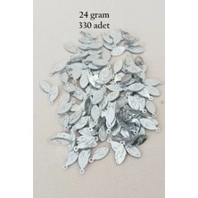 Just Cheap Store Oya Abiye Bileklik Kolye Pleksi Metalik Plastik Pul Gümüş Renk 24 Gram 330 Adet - BNC575